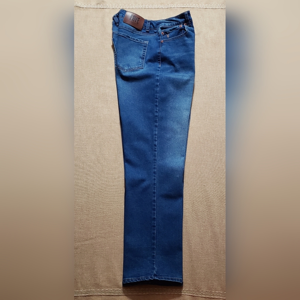  Frye Women's High-Rise Straight-Leg Denim Medium Wash Blue Jeans Size: 8/29